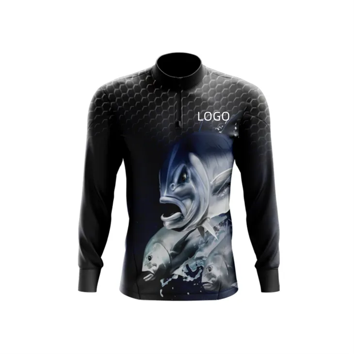 ہاٹ سیلنگ آؤٹ ڈور کیمپنگ Upf 50 اینٹی بیکٹیریل نمی ویکنگ لمبی بازو فشنگ شرٹ