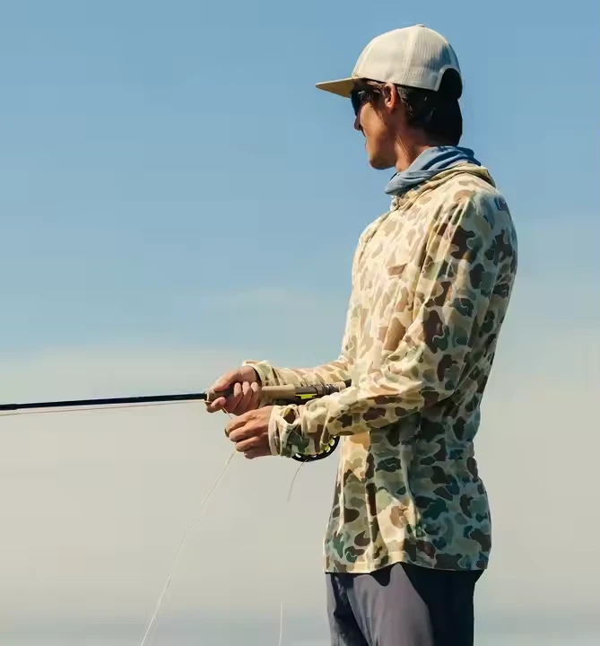 Mens Hooded Fishing Shirt