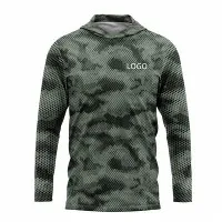 نئے ڈیزائن کے آؤٹ ڈور ہائیکنگ Upf 50 ونڈ پروف لمبی بازو والی ہڈڈ فشنگ شرٹ